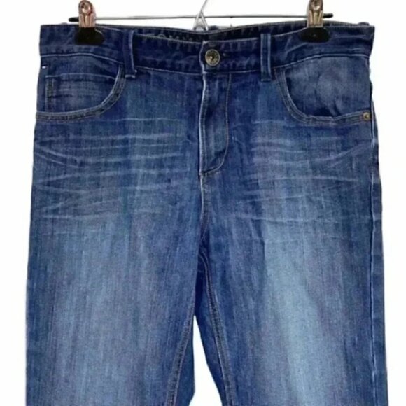 Tommy Hilfiger Jeans Slim Straight  Leg Dark Blue Denim Boys Size 18 - Picture 3 of 16